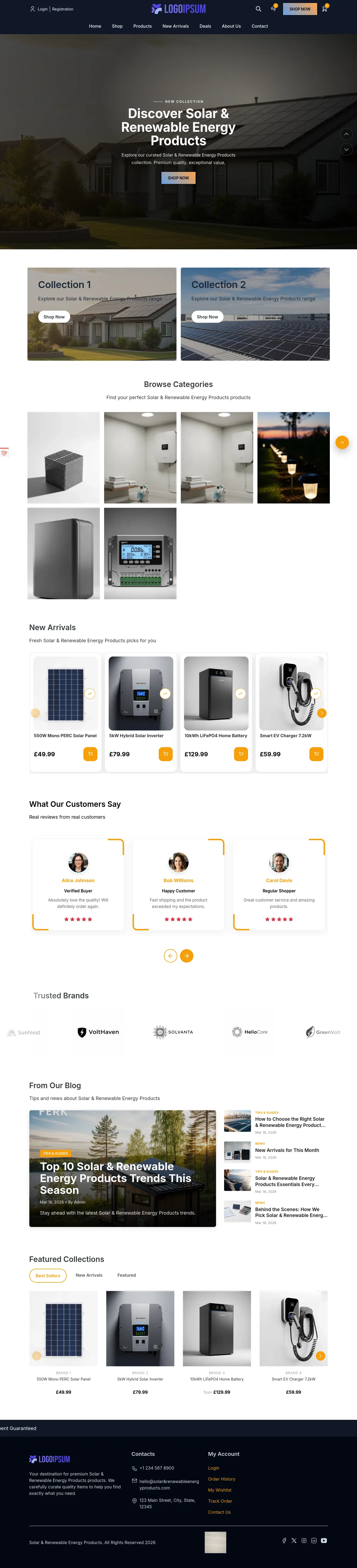 Solar & Renewable Energy Products preview