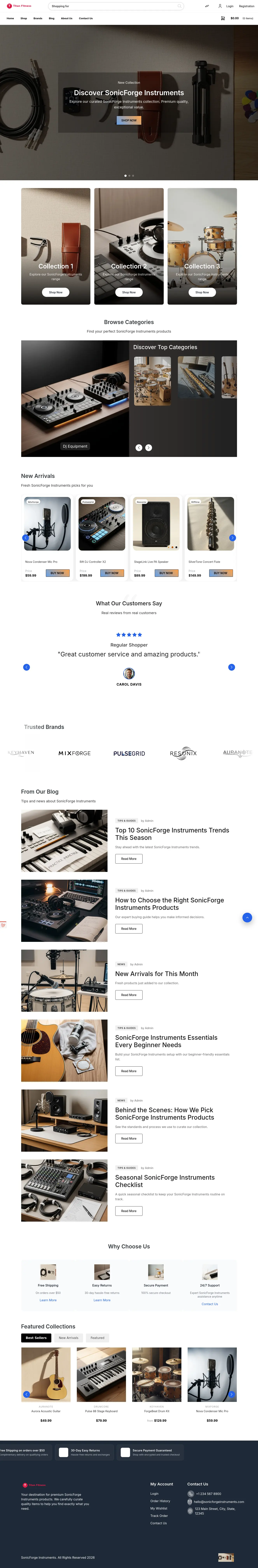 SonicForge Instruments preview